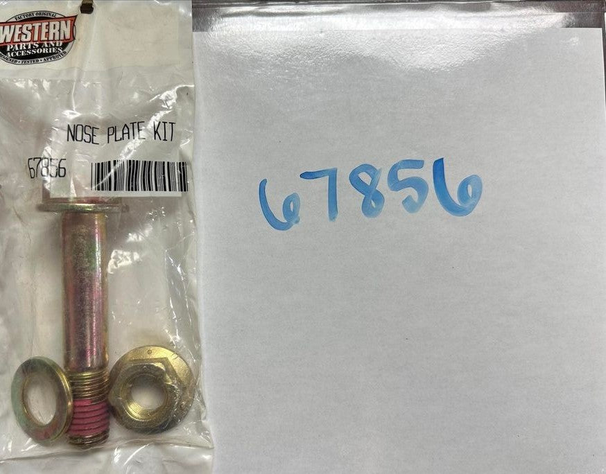 67856 WESTERN NOSE PLATE BOLT KIT