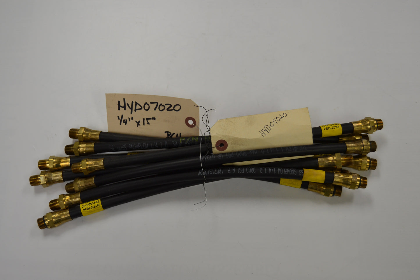 HYD07020 BOSS HOSE,1/4"X15"-3/8"MOR X 1/4MP