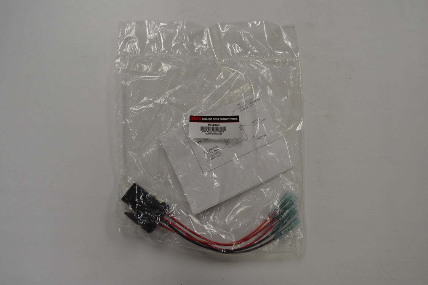 MSC08993 BOSS RELAY,REPAIR,WIRING HARNESS