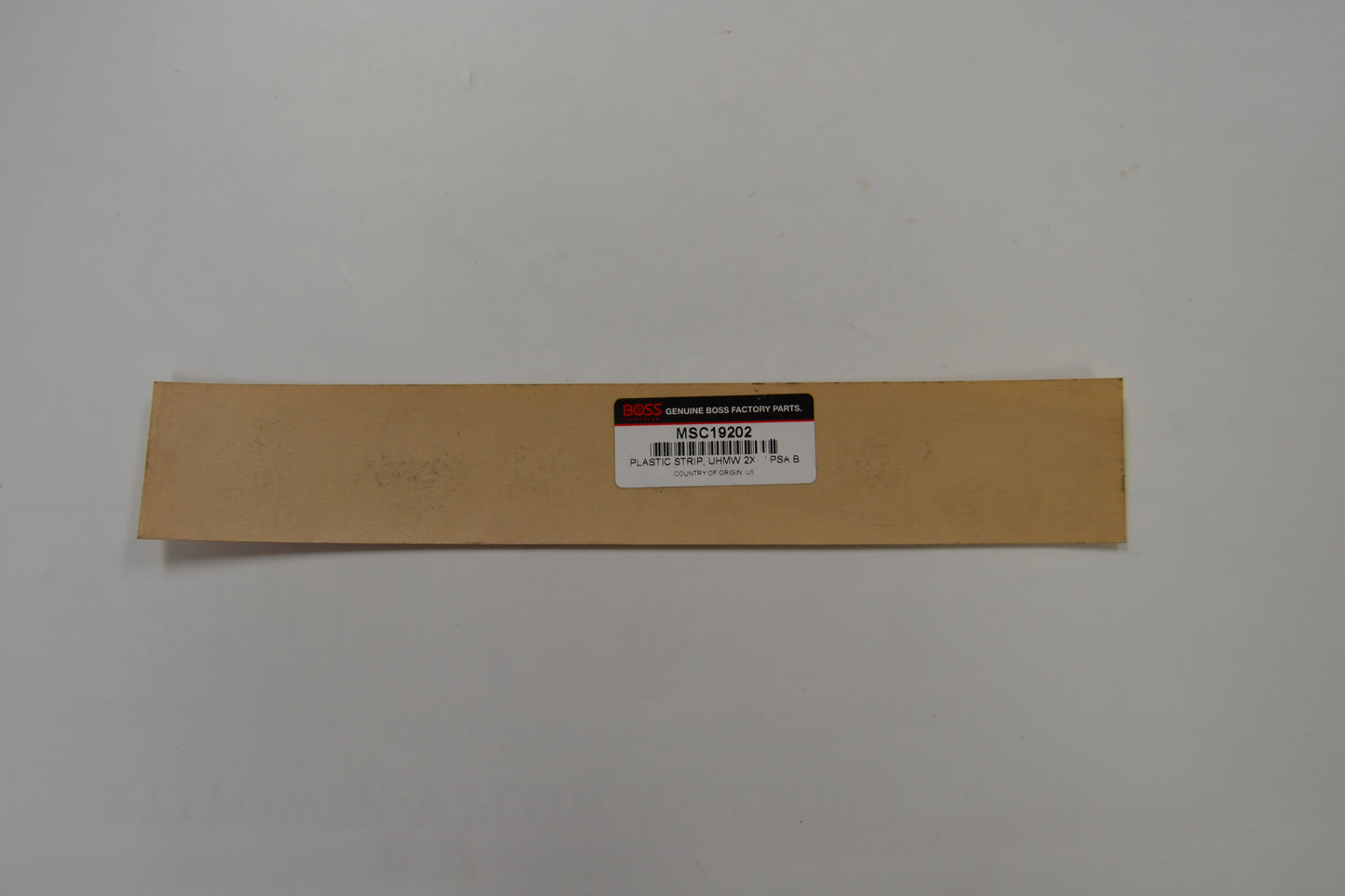 MSC19202 BOSS PLASTIC STRIP 2X12"
