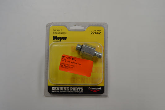 22442C SAE M THR NIPPLE-1PC