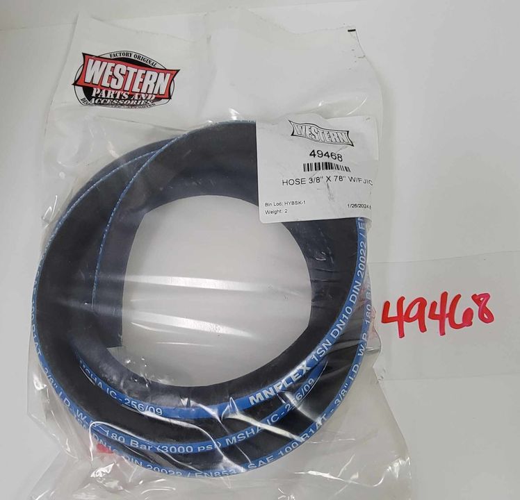 49468 WESTERN HOSE 3/8" X 78" W/FJIC