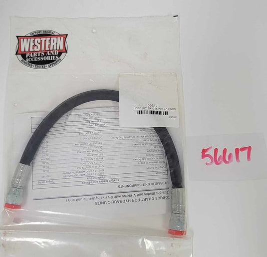 56617 WESTERN HOSE 1/4 X 16 W/FJIC ENDS