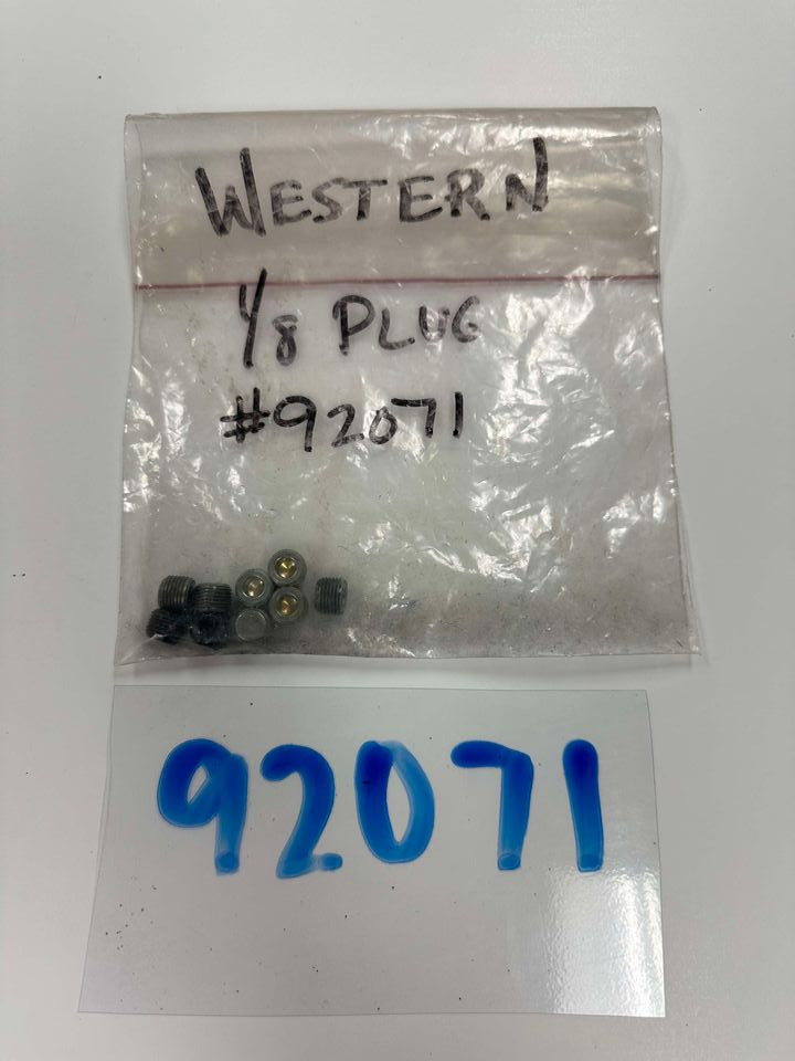 92071 WESTERN PLUB 1/8 NPTF HX SO