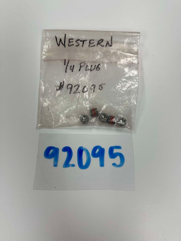 92095 WESTERN PLUG 1/4NPTF HX SO THREAD SEAL