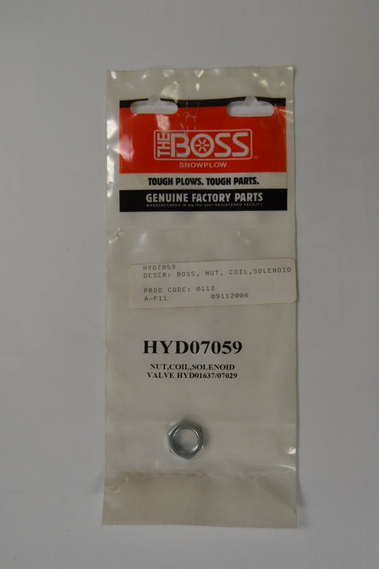 HYD07059 BOSS NUT,COIL,SOLENOID VALVE HYD01637/07029