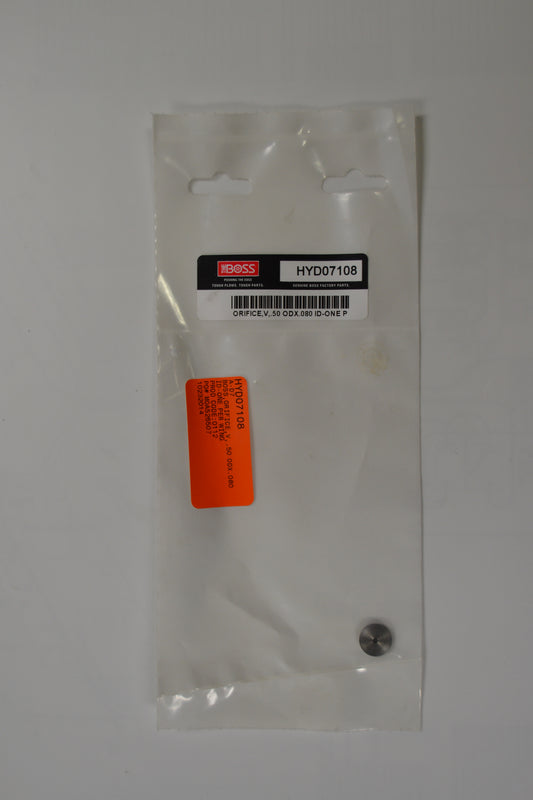HYD07108 BOSS ORIFICE,V,.50 ODX.080 ID-ONE PER WING