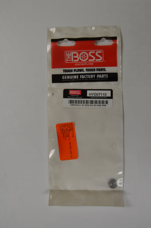 HYD07110 BOSS ORIFICE,V,.50 ODX.050 ID-ONE PER WING