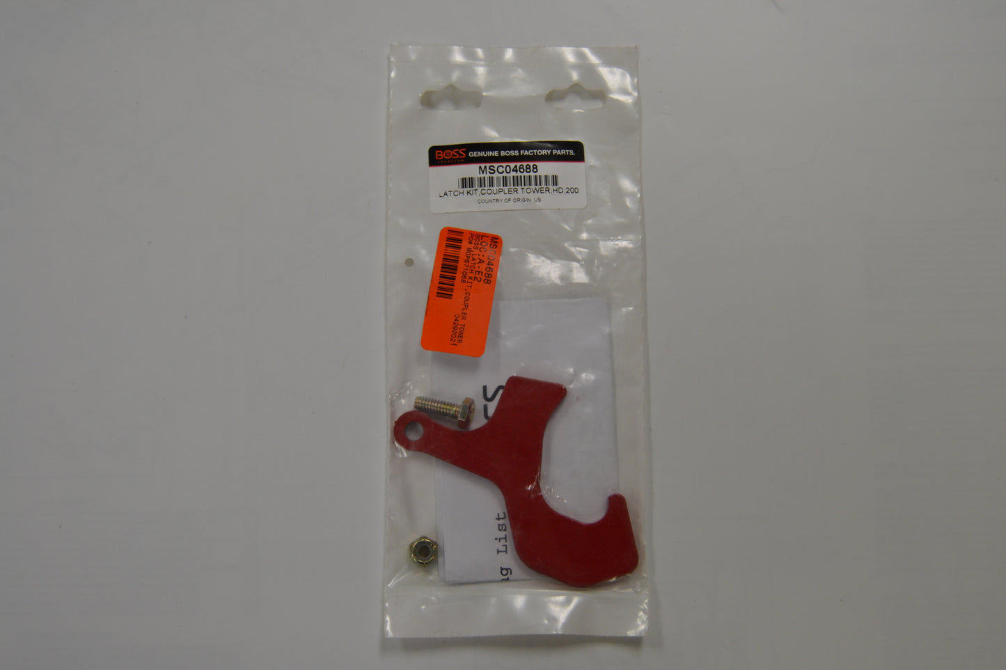 MSC04688 BOSS LATCH KIT,COUPLER TOWER,10',20