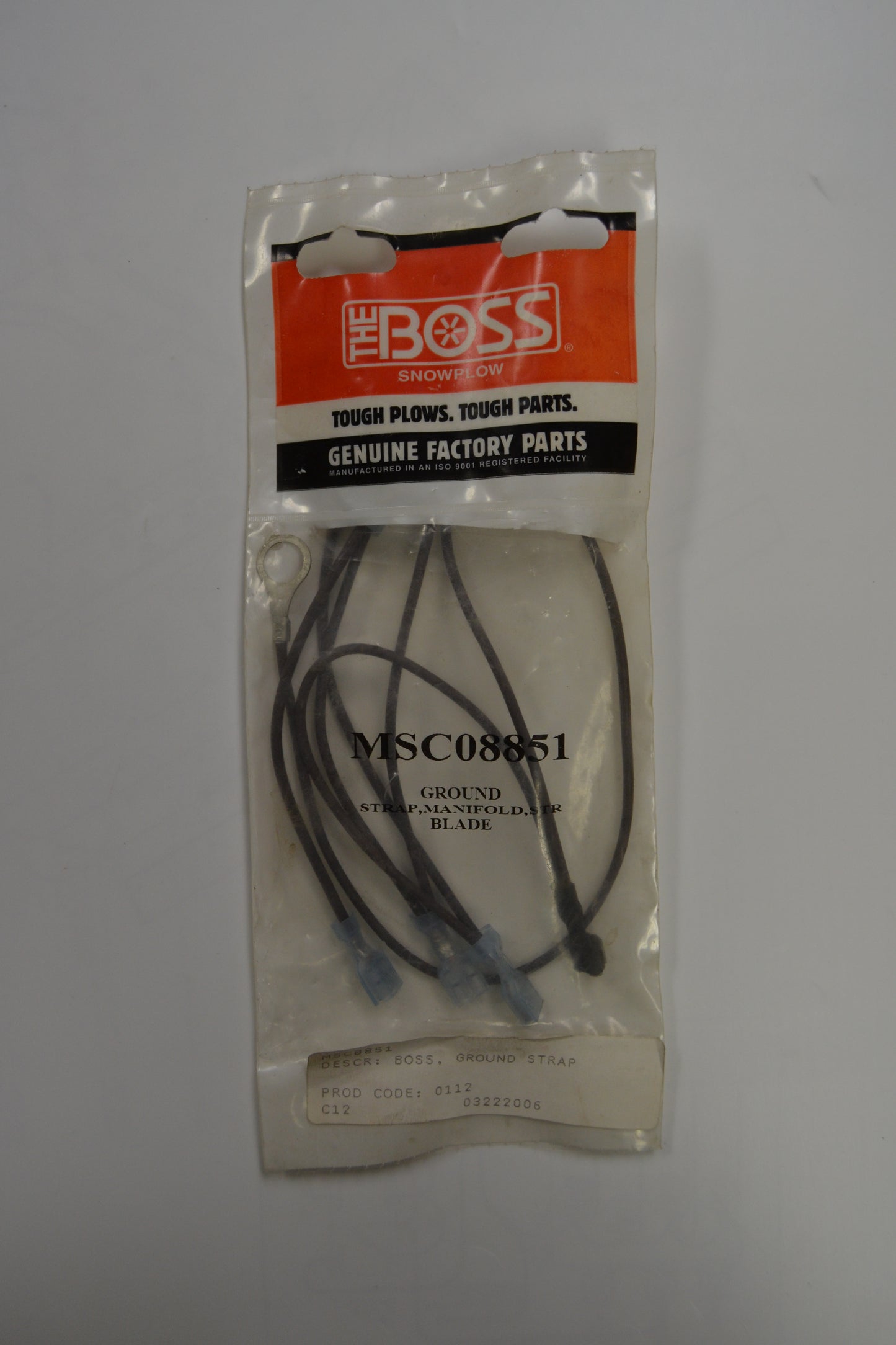 MSC08851 BOSS GROUND HARNESS,MANIFOLD,STR BL