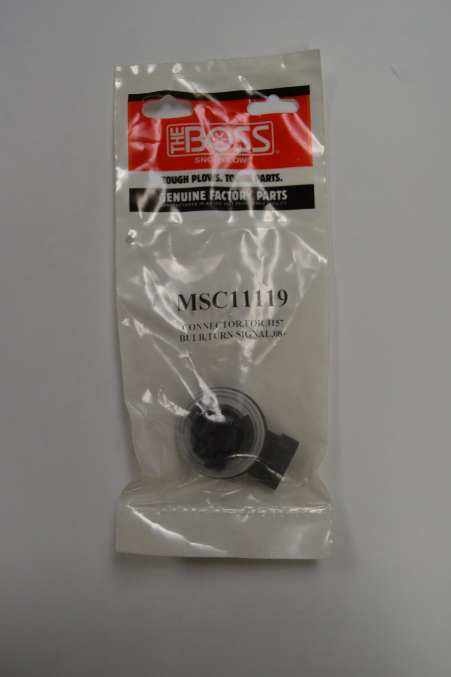 MSC11119 BOSS CONNECTOR, FOR 3157 BULB, TURN SIGNAL, 08+